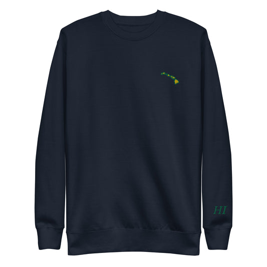 Hawaii Golf Premium Crewneck (Embroidered)