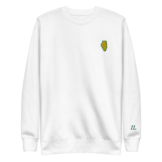 Illinois Golf Premium Crewneck (Embroidered)